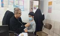 حرکت جهادی زوج متخصص فسایی در ارایه خدمات رایگان در روستای اکبرآباد