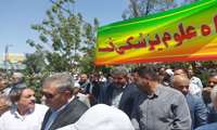 حضور مسوولین و دانشگاهیان علوم پزشکی فسا همگام با مردم و مسوولین شهرستان در تجمع اعتراضی محکومیت جنایات رژیم صهیونیستی