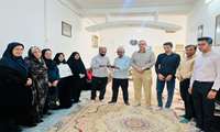 تجلیل و دیدار جمعی از مسوولین دانشگاه علوم پزشکی فسا با جانباز گرانقدر سید وحیدآل محمد