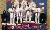 درخشش دختران سفیدپوش دانشگاه علوم پزشکی فسا در لیگ کاراته وان فارس