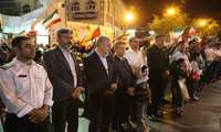 حضور دکتر پزشکی رییس دانشگاه، هیات رییسه، همکاران مجموعه حراست وجمعی از مدیران وکارکنان دانشگاه علوم پزشکی فسا در تجمع مردمی و حماسی بیعت با رهبری و شهدای اقتدار ایران اسلامی در شب های حماسه و اقتدار