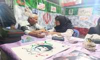 ارایه خدمات سلامت گروه جهادی شهید خضری دانشگاه علوم پزشکی فسا در موکب بنیاد شهید و امور ایثارگران شهرستان