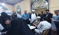 ارایه خدمات سلامت در قرار هفتگی مدافعان جهادگر دانشگاه علوم پزشکی فسا در دارالشفای رضوی مصلای فسا بمناسبت هفته سلامت و هفته جمعیت