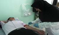 اهداء 40 هزار سی سی خون توسط پرسنل بیمارستان حضرت ولیعصر(عج)  فسا بمناسبت هفته وحدت