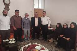 تجلیل و دیدار جمعی از مسوولین دانشگاه علوم پزشکی فسا با خانواده شهید گرانقدر محمد هادی رضایی بمناسبت روز کارمند 